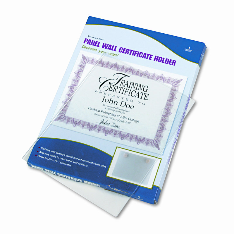 Advantus® Panel Wall Acrylic Frames Clear Document Picture Frame