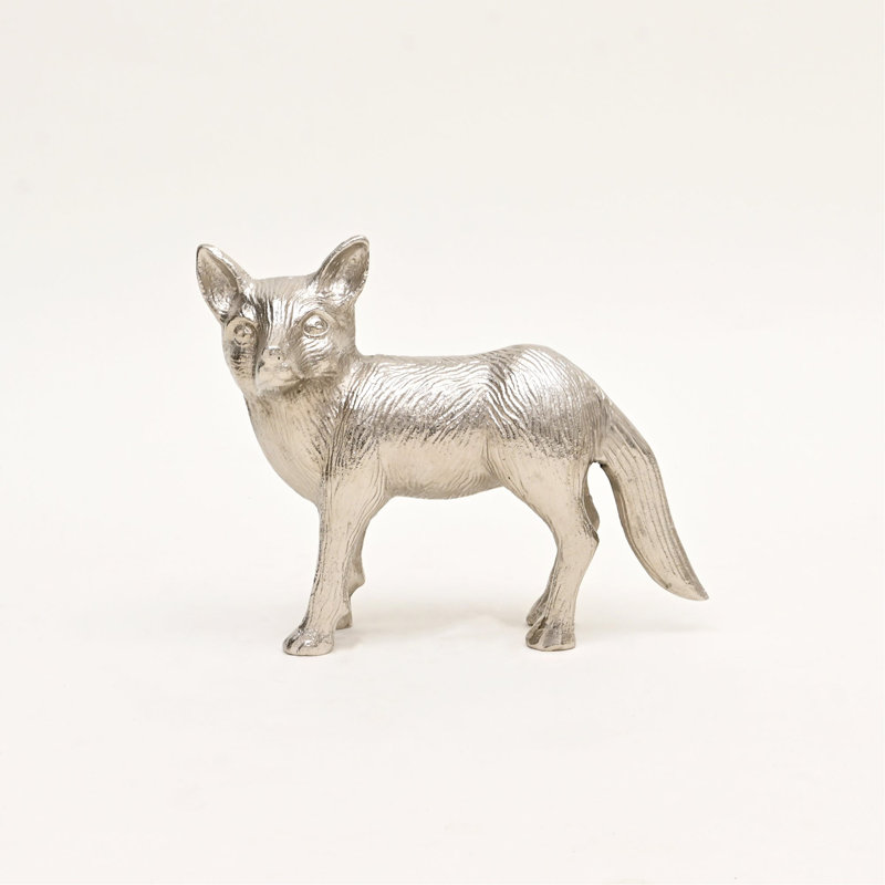 Sculpture en forme de renard en aluminium Wild Fox