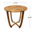 Table d'extérieur en bois de style rustique avec lattes 27,5 po