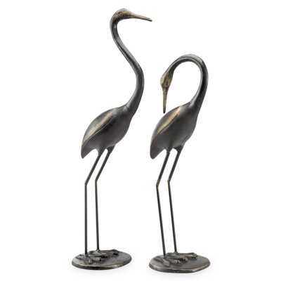 Bird Crane Garden Statue