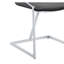Zlatan Grey Velvet & Chrome Finish Side Chair (Set Of 2)