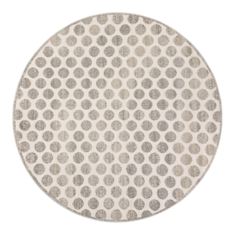 Sabrina Soto Dots Indoor/Outdoor Rug, Round 7'10"