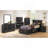 Elegant Black Twin Storage Bed