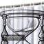 Rideau de douche imperméable rétro noir et blanc avec 12 crochets-1639210896