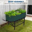 Lit de jardin surélevé pour l'extérieur 4 x 2 x 1 pi-1193881598