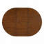 Table de salle à manger extensible ronde en bois massif avec rallonge amovible (41,3 po à 57,3 po, brun, 4 à 6 places)-1827307344