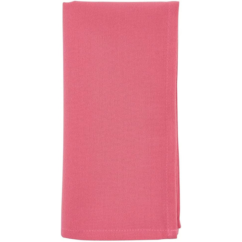 Polyester No Pattern Square Napkin, Fuchsia
