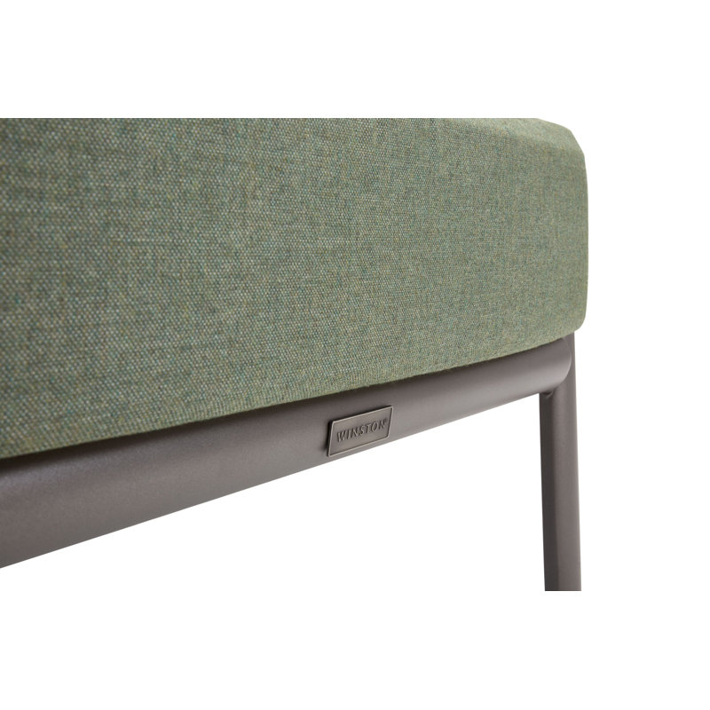 Outdoor Ottoman, Green, Brown