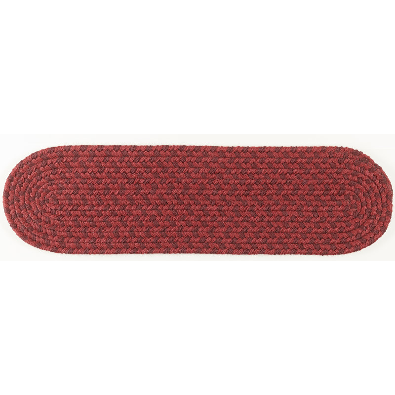 Tapis d’escalier rouge simple river Entiat, 1
