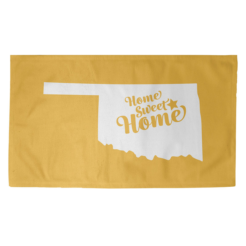 Tapis jaune tulsa de la maison doux, Rectangle 5 pi x 7 pi