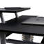 Chariot d'ordinateur compact avec rangement, graphite