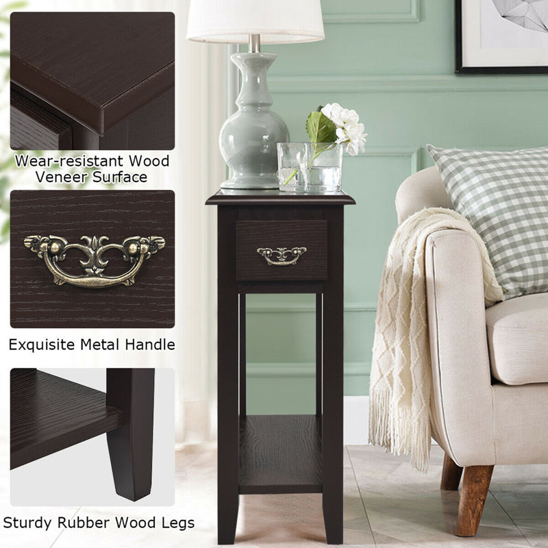 Annalucia 24'' W Nightstand, Espresso
