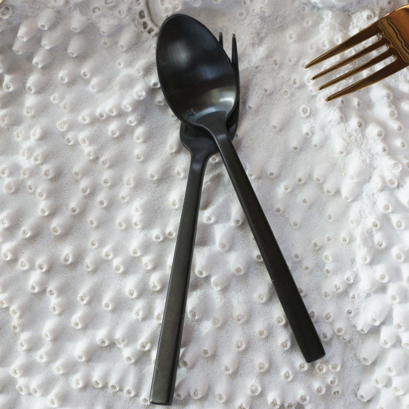 Arezzo 2 Piece Salad Servers Set, Silver