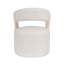 Fauteuil moderne rembourré avec dossier ouvert Hector