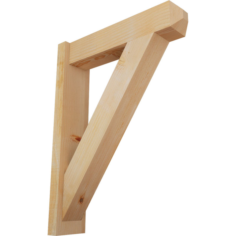 Artisan traditionnel en bois rustique, P 24 po x H 32 po, Sapin Douglas de 6 po (sciage brut)