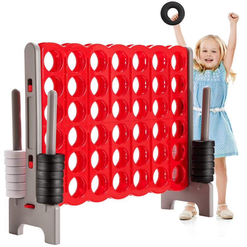 Jumbo 4-to-score Giant Game Set, Red