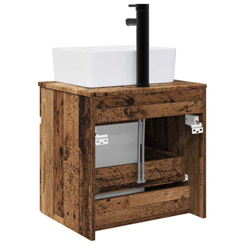 490 mm Bathroom Vanity, Old Wood