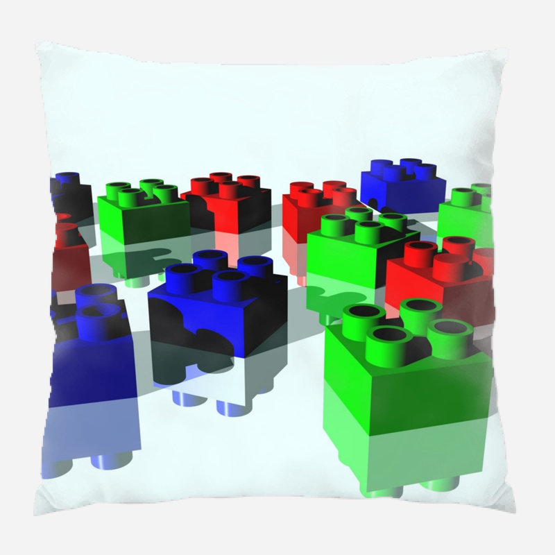 Coussin décoratif brique