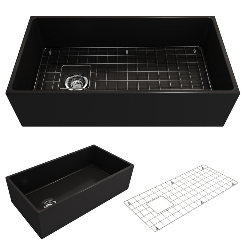 36'' L Kitchen Sink, Matte Black