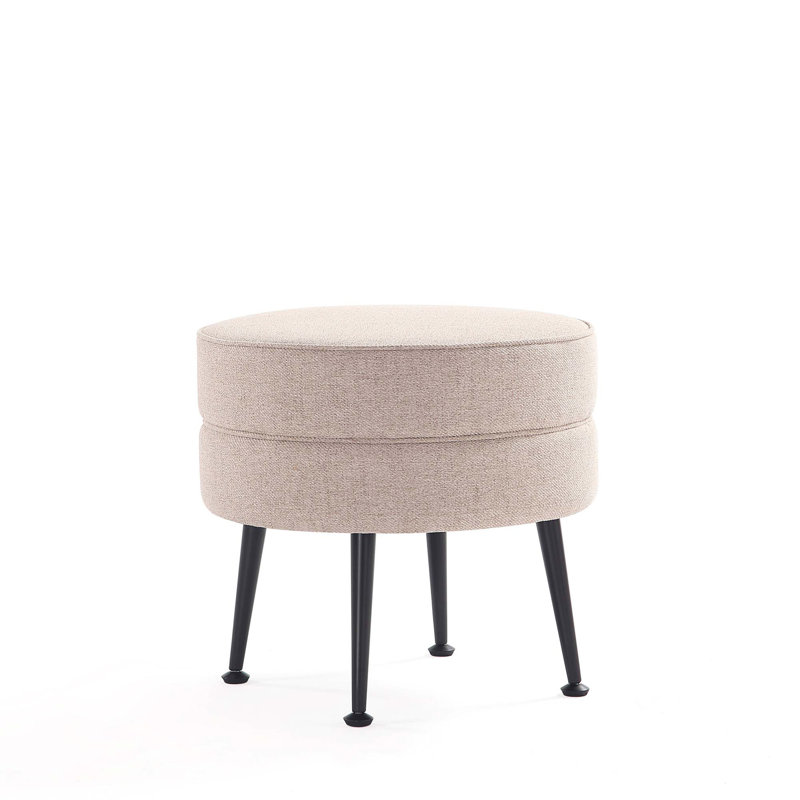 Accent Ottoman, Wheat, Black