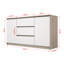 3 - Drawer Chest of Drawers-96386705