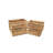 Eika Set of 4 Rustic Brown Wood Storage Crates for Home Organization