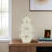 Modern Glam Pottery & Terracotta Abstract Sculpture with Textured Geometric Design.-1559097719