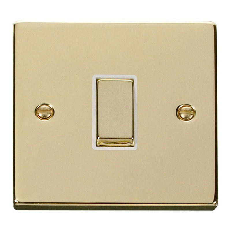 Polished Brass 10A 1 Gang 2 Way Ingot Light Switch