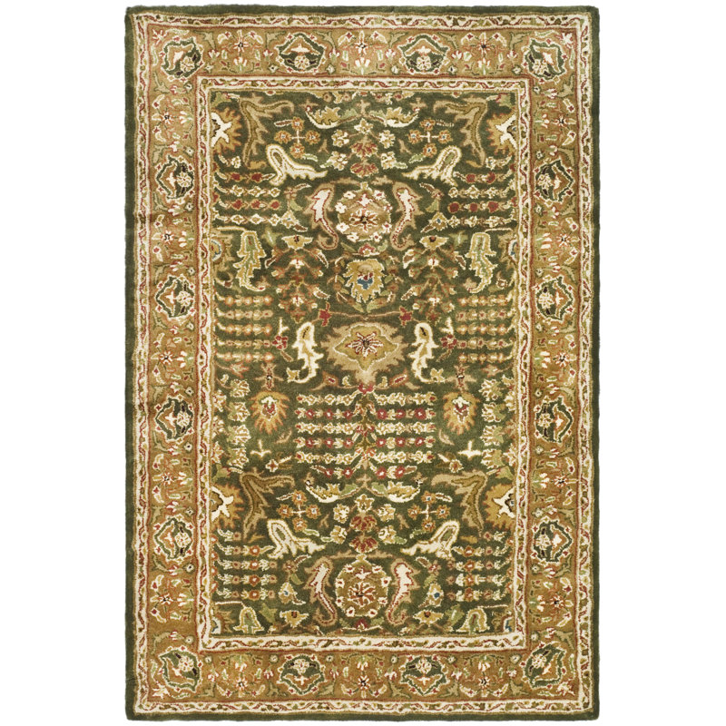 Alger Hand Tufted Wool Oriental Rug, Rectangle 4' x 6'