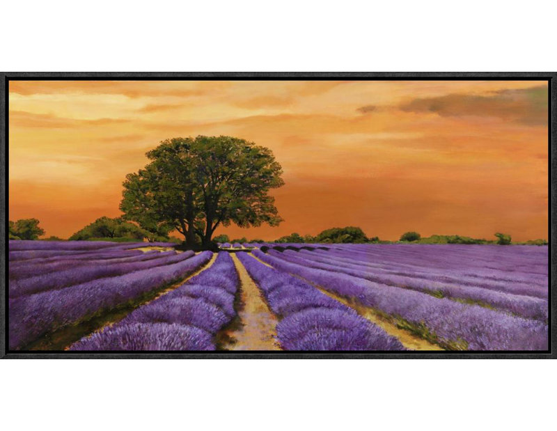 " Campo Al Tramonto " by Valerio Sella, 12" H x 24" W x 1.5" D
