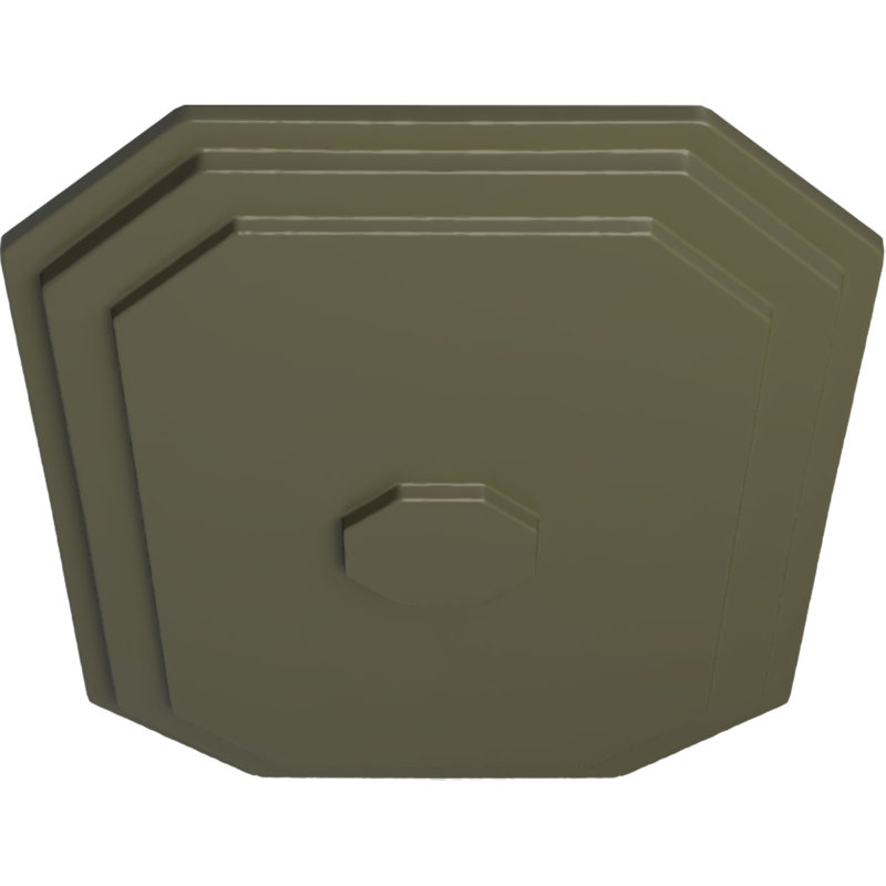 Médaillon de plafond Felix l 25 1/4 po x H 17 1/4 po x P 1 3/4 po, Tortue peinte