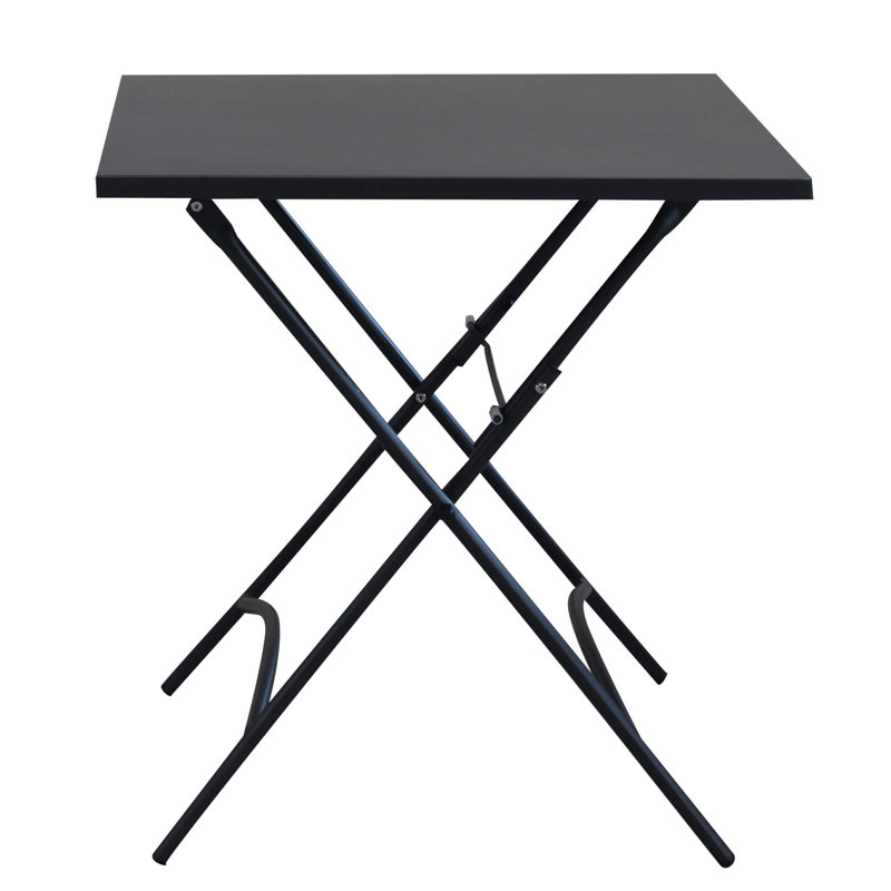 Tammo Rectangular Folding Table, 72cm H x 70cm L x 70cm D, Grey