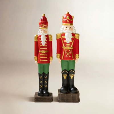 2-Piece Classic Nutcracker Figurine Set