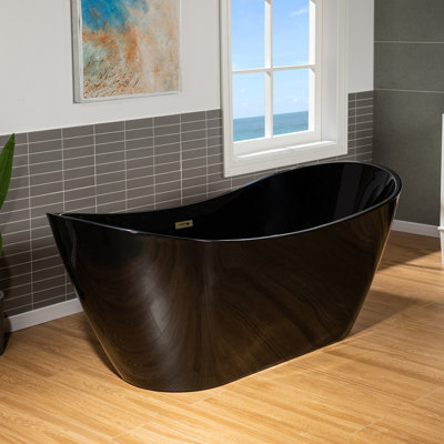 71" x 32" Freestanding Soaking Acrylic Bathtub