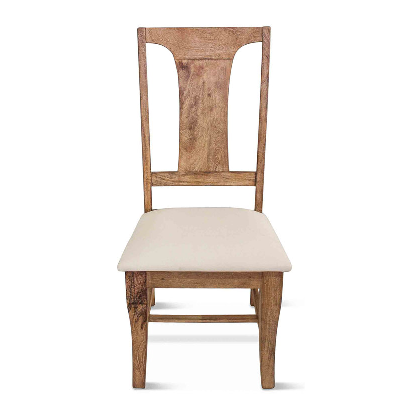Pengrove Upholstered Dining Chair, Beige, Antique Oak