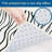 2-Piece Set Wave Pattern Black White Kitchen Living Room Kitchen Floor Mats