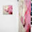Gold And Pink Minimal Abstract River III - Fuchsia Floral Room Darkening Curtain - 1 Panels-107566281