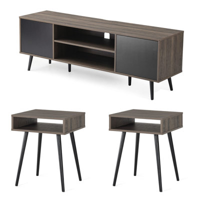 Akita Unfinished TV Stand for TVs up to 65"