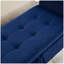 Banc de lit 51,5 po avec velours bleu marine