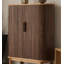 Armoire d'appoint ronde de style crème moderne