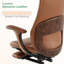 Chaise de bureau rotative réglable avec repose-pieds