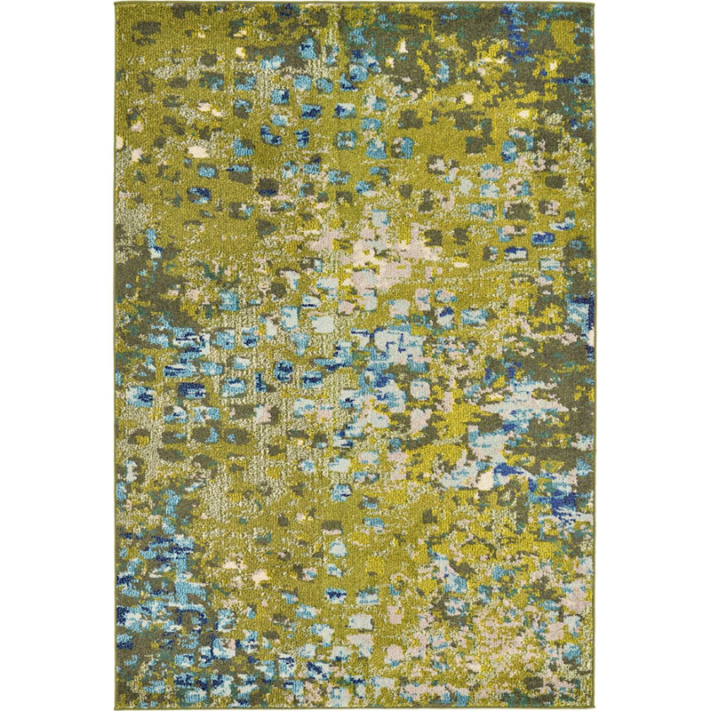 Tapis géométrique Meadow, Rectangle 7 pi x 10 pi