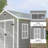 Garden 6 ft. W 5 ft. D PP Resin, Aluminium Reverse Apex Storage Shed-1498561657