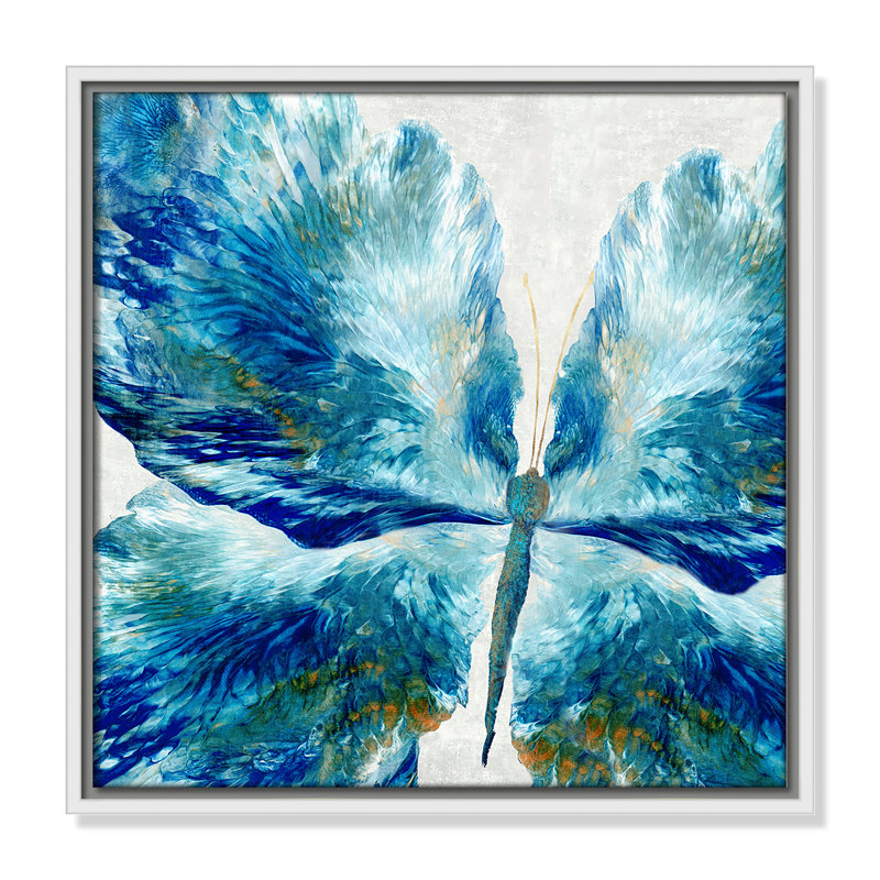 «Take Flight Print» par Eva Watts, H 17,5 po x l 17,5 po, Blanc