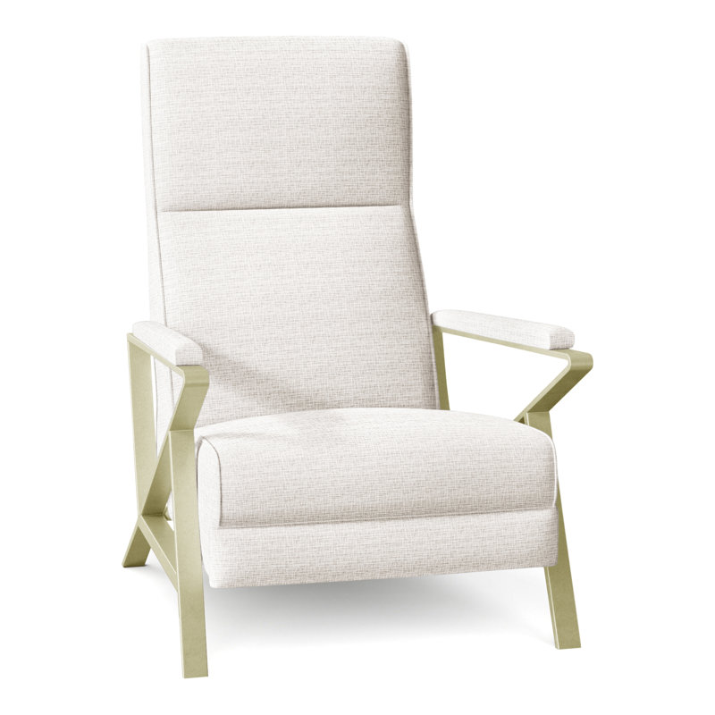 Infinity 28.25" Wide Manual Standard Recliner, Brushed Brass, Perigold Ice Breaker Polar