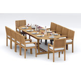 Maldives Outdoor - Piece Teak Dining Set