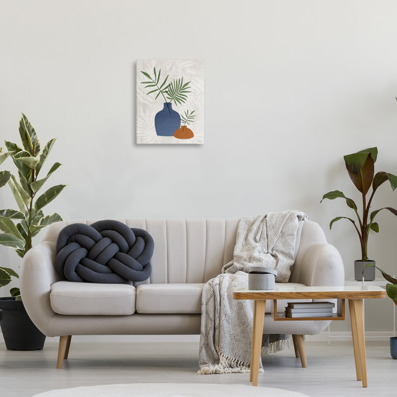  Art mural sur toile Fan Fan Sprig par Natalie Carpentieri, H 20 po x l 16 po