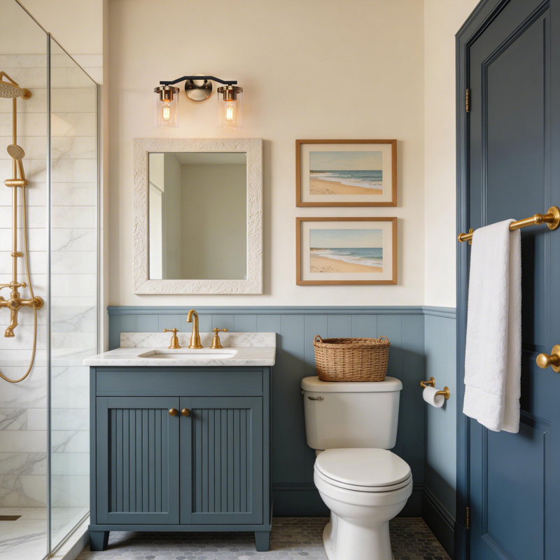 Éclairage pour meuble-lavabo moderne à 2 lumières noir / laiton à intensité variable Sasakwa