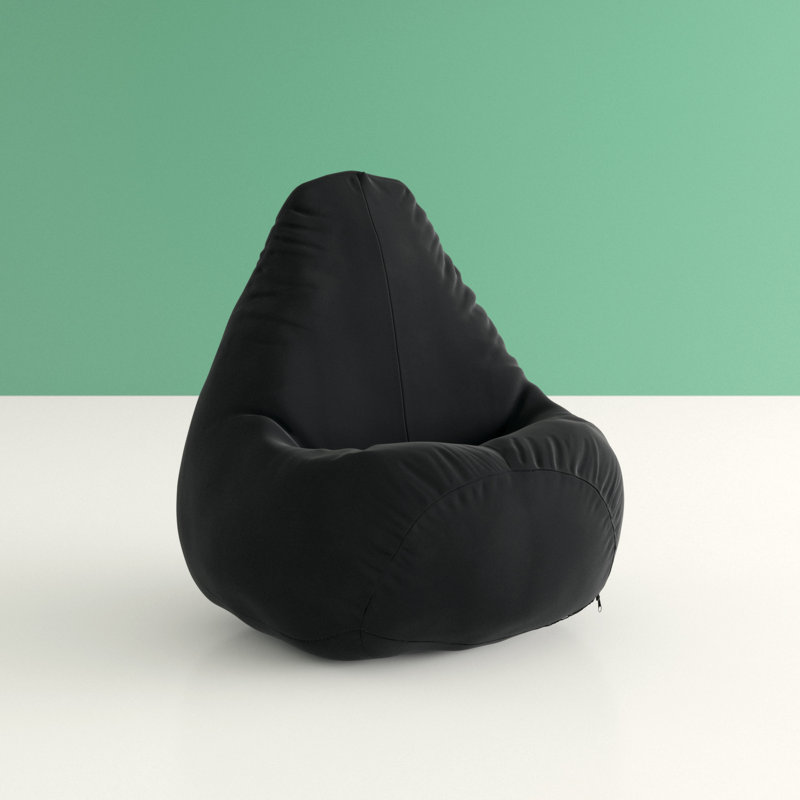 Salcombe Polyester Outdoor Friendly Refillable Bean Bag Chair & Lounger, Black