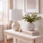 Lampe de table ivoire 21,5 po Aaria